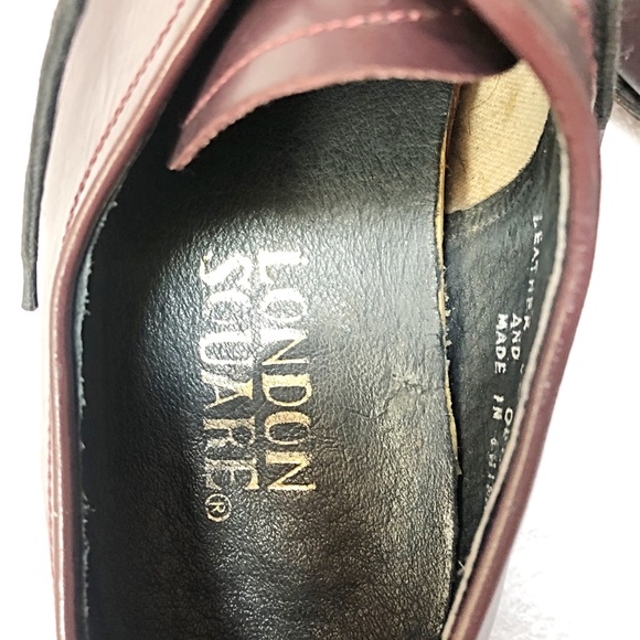LONDON SQUARE- Leather Red Brown Shoes - Picture 5 of 7